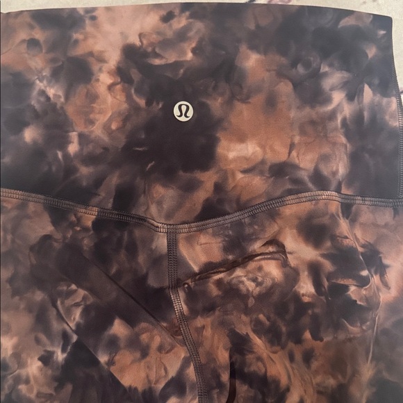 Lululemon Align Pant 25" Diamond Dye Graphite Grey Pink Pastel Legging Size 4 - Picture 11 of 16